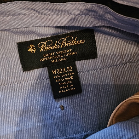 Brooks Brothers Milano Khaki Pants Trousers - 32 - Picture 3 of 4